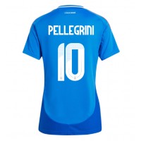 Italien Lorenzo Pellegrini #10 Fußballbekleidung Heimtrikot Damen EM 2024 Kurzarm